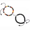 Bracelet couple en pierre naturelle lot de 2 5