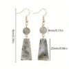 Boucles d'oreilles pendantes en pierre naturelle 3