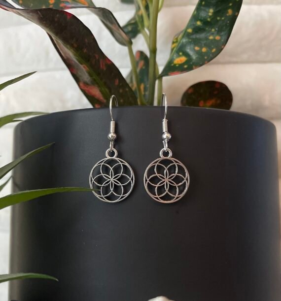 Boucles d'oreilles fleur de vie