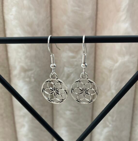 Boucles d'oreilles fleur de vie