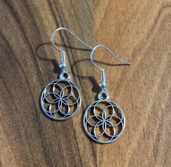 Boucles d'oreilles fleur de vie